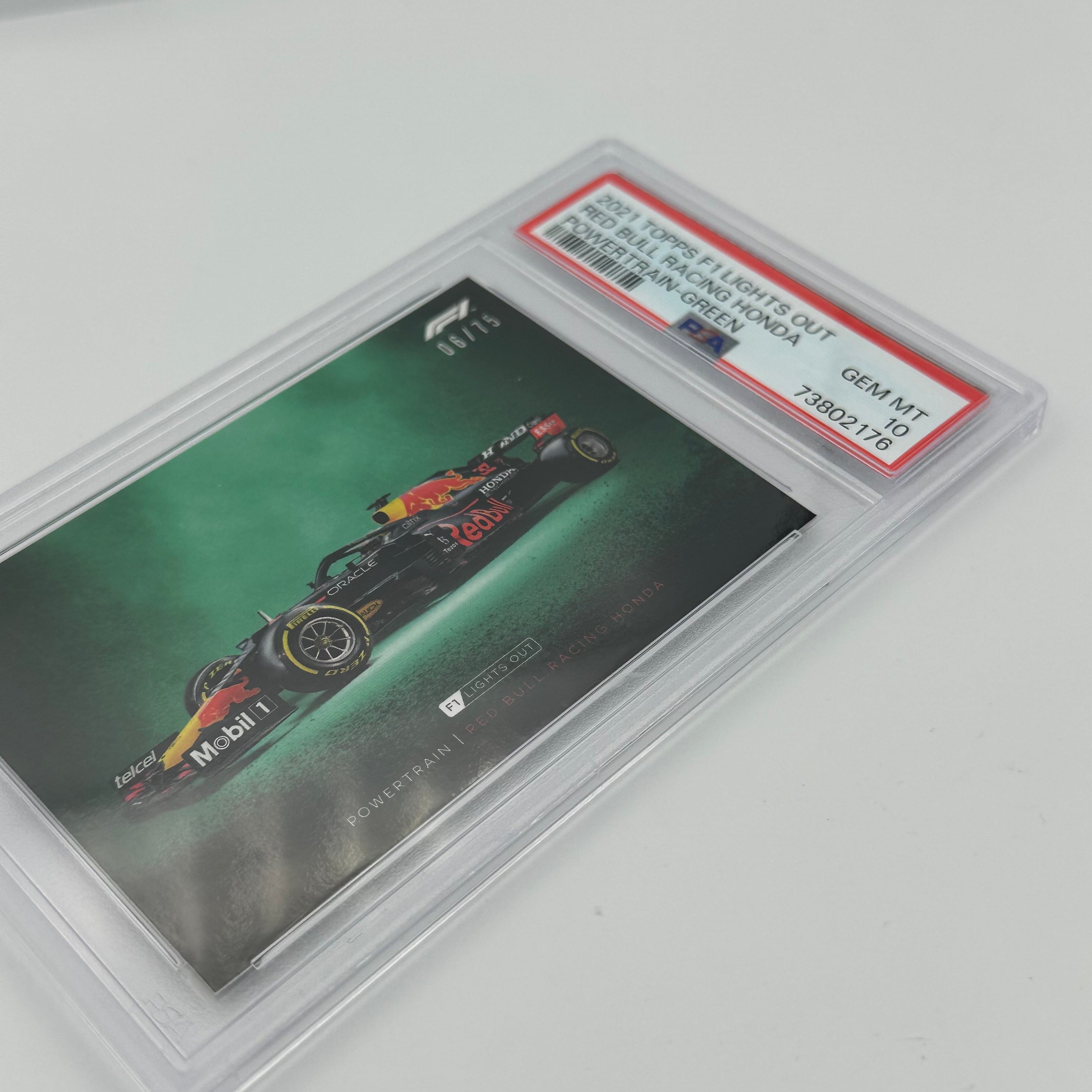 PSA 10 2006 Red Bull Racing Honda Powertrain Green - Limited Edition Collectible for F1 Fans & Motorsport Enthusiasts - Perfect for Display, Racing Memorabilia Collections, and Gift Giving