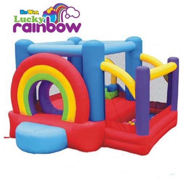KidWise Lucky Rainbow Bouncer - Fun & Safe Baby Jumping Activity Toy for Toddlers - Indoor & Outdoor Play, Birthday Gifts, Playroom Decor