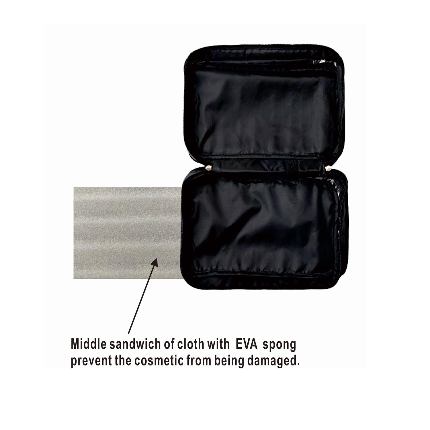 Versatile Hanging Travel Organizer Bag for Toiletries, Cosmetics & Shaving Kit - Black | Perfect for Home, Gym & Business Trips