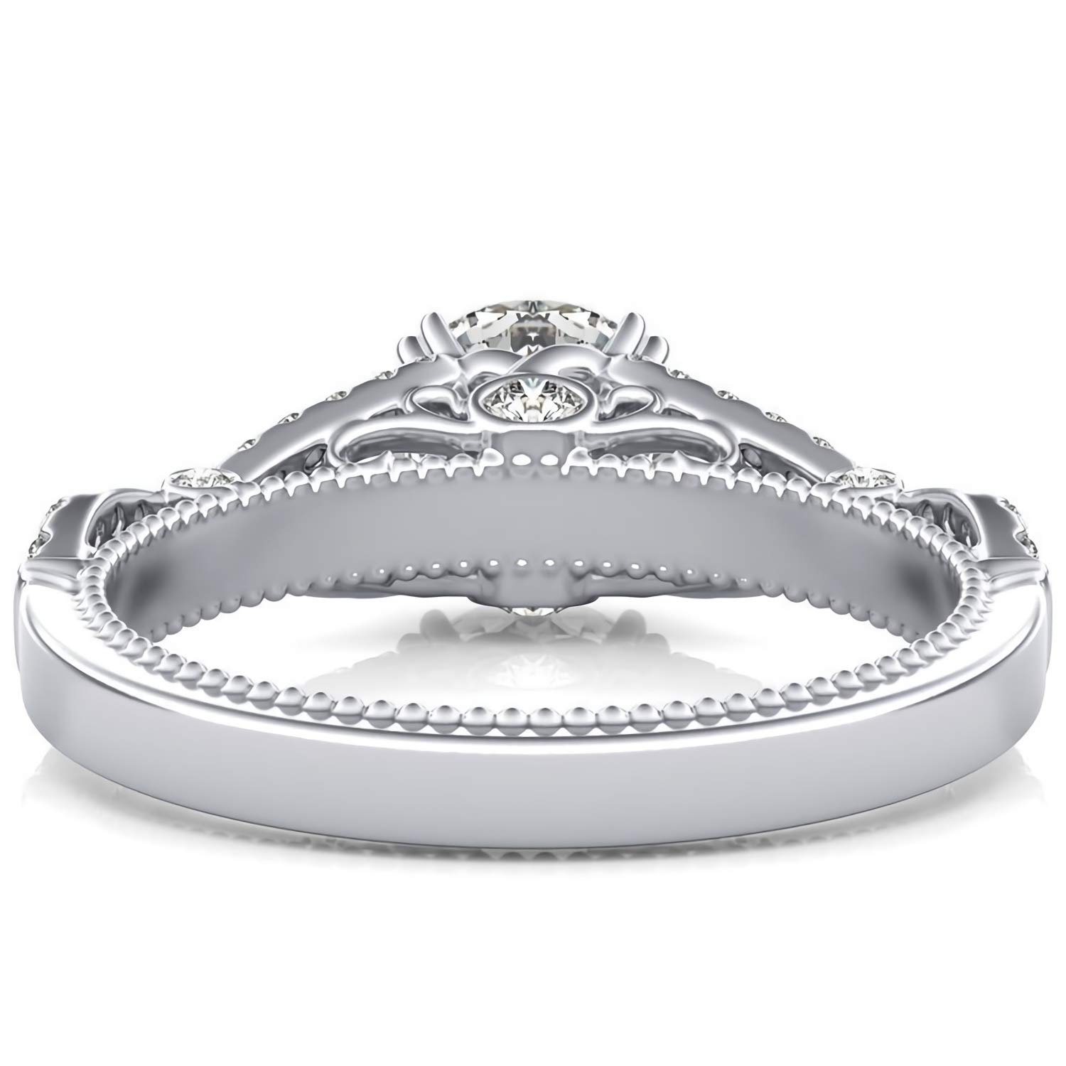 1.28 Carat (ctw) Moissanite Engagement Rings for Women - 10K/14K/18K Gold or Platinum Plated Silver - Sparkling Wedding, Proposal & Anniversary Jewelry Gift