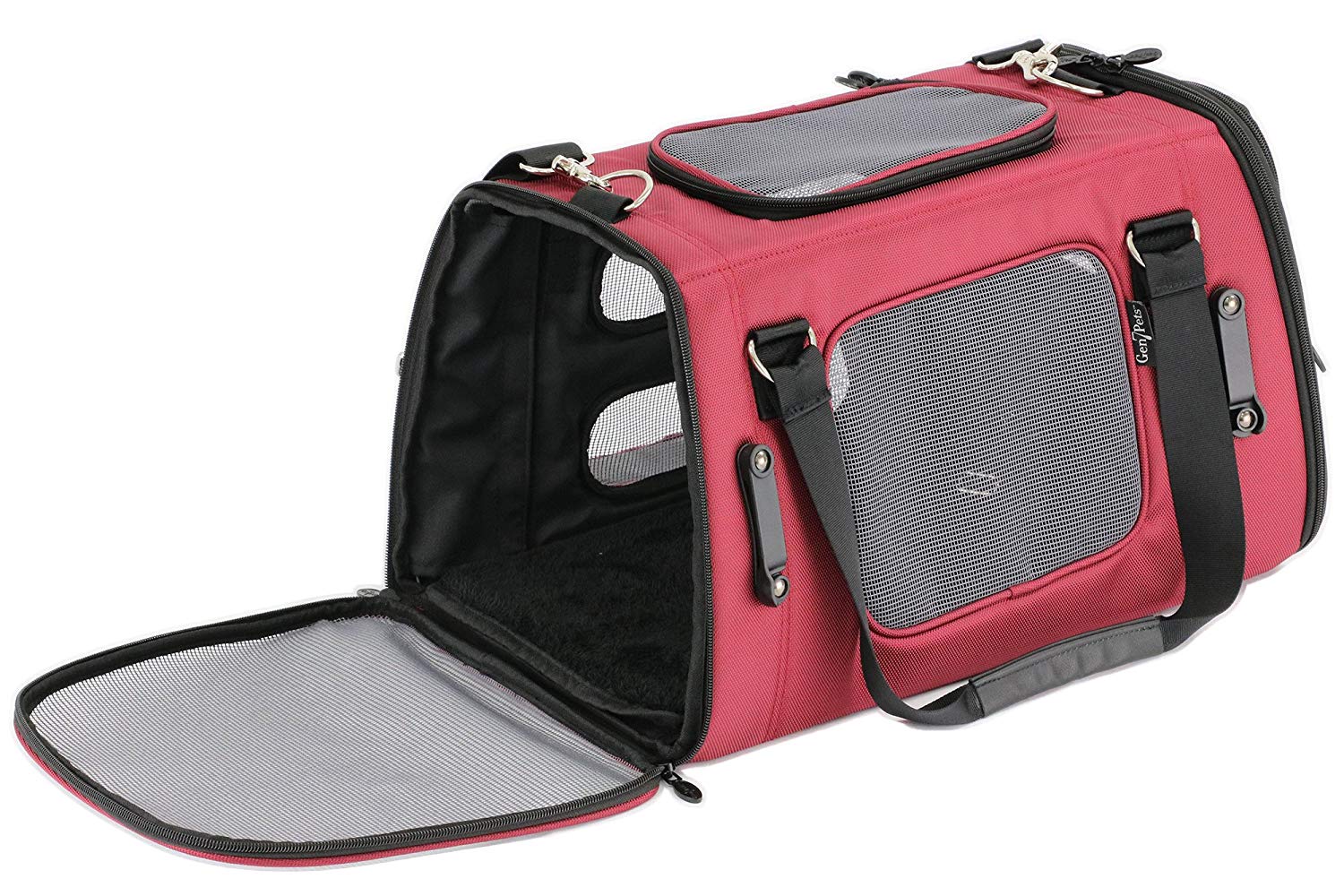 Gen7Pets Commuter Pet Carrier & Car Seat - Black | Soft-Sided Travel Carrier for Small Dogs & Cats | Airplane & Car Safe | Perfect for Road Trips & Vet Visits