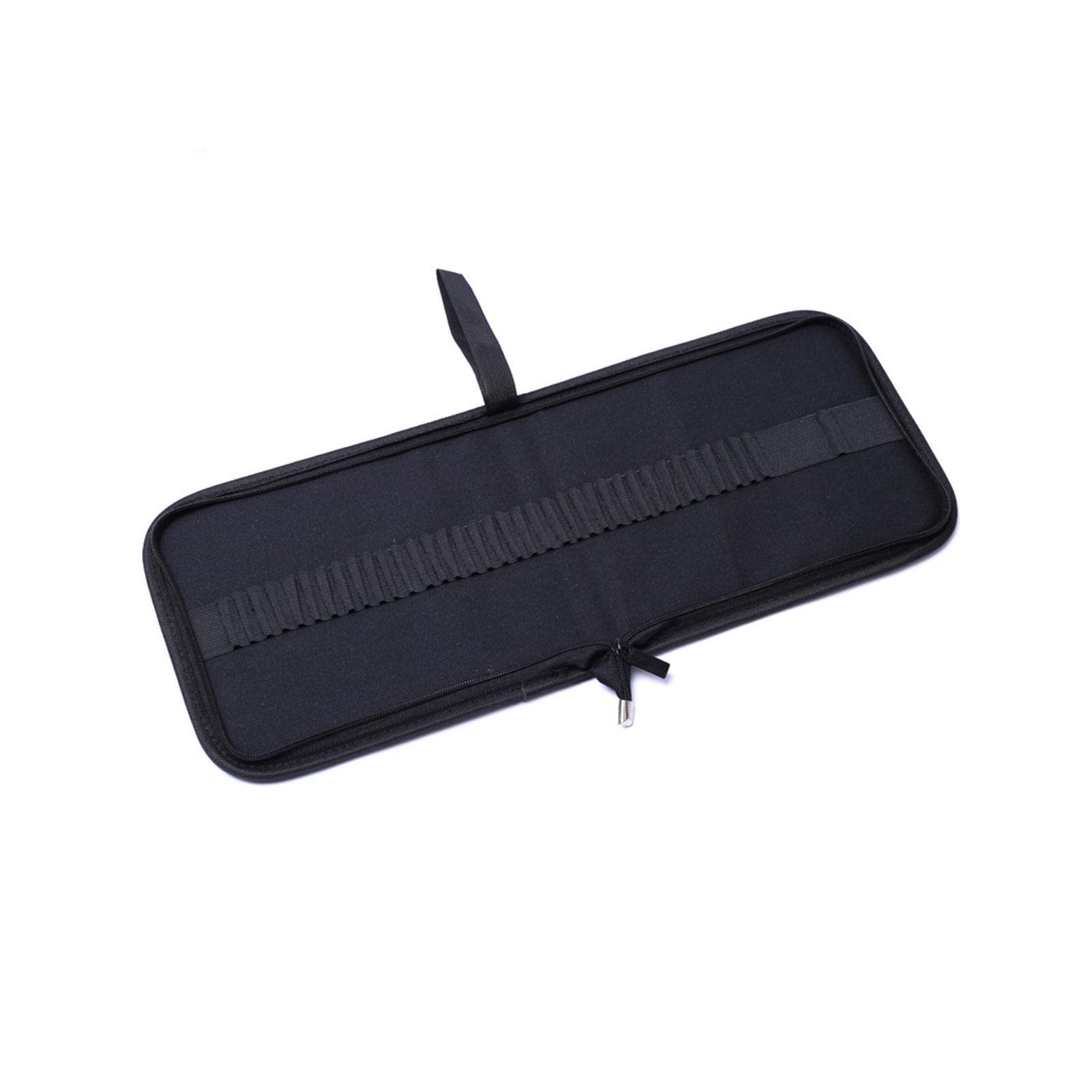 Krimo 36-Hole Pencil Wrap Case - Premium Colored Pencil Roll Holder & Storage Pouch for Artists, Students & Professionals - Perfect for School, Office & Sketching (Black)