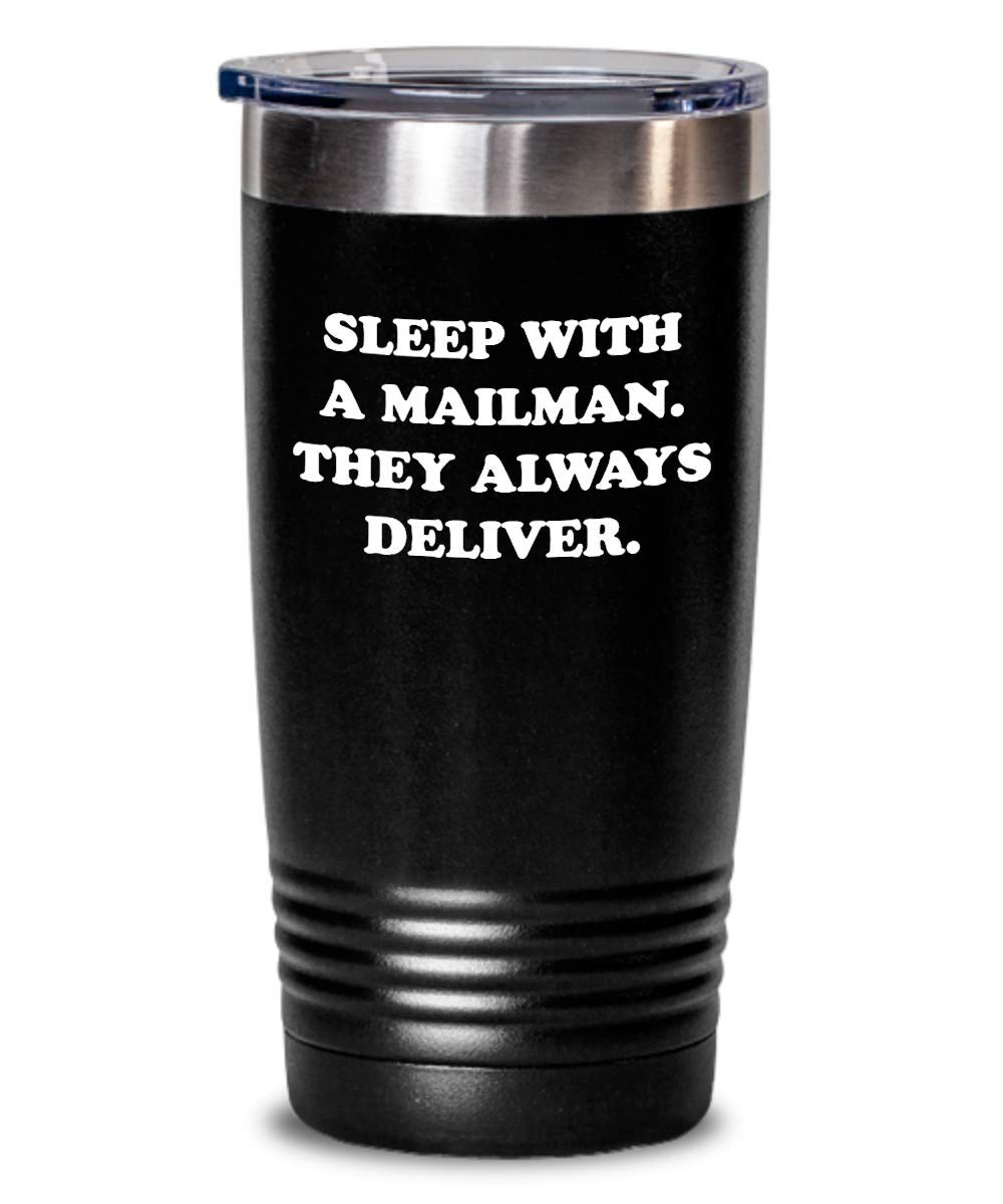 Funny Mailman Tumbler - Insulated Coffee Mug for Postal Workers - Perfect Postman Gift for Christmas & Appreciation - Great for Mail Carriers, USPS Employees & Letter Carriers - Use at Work, Home or as a Travel Cup