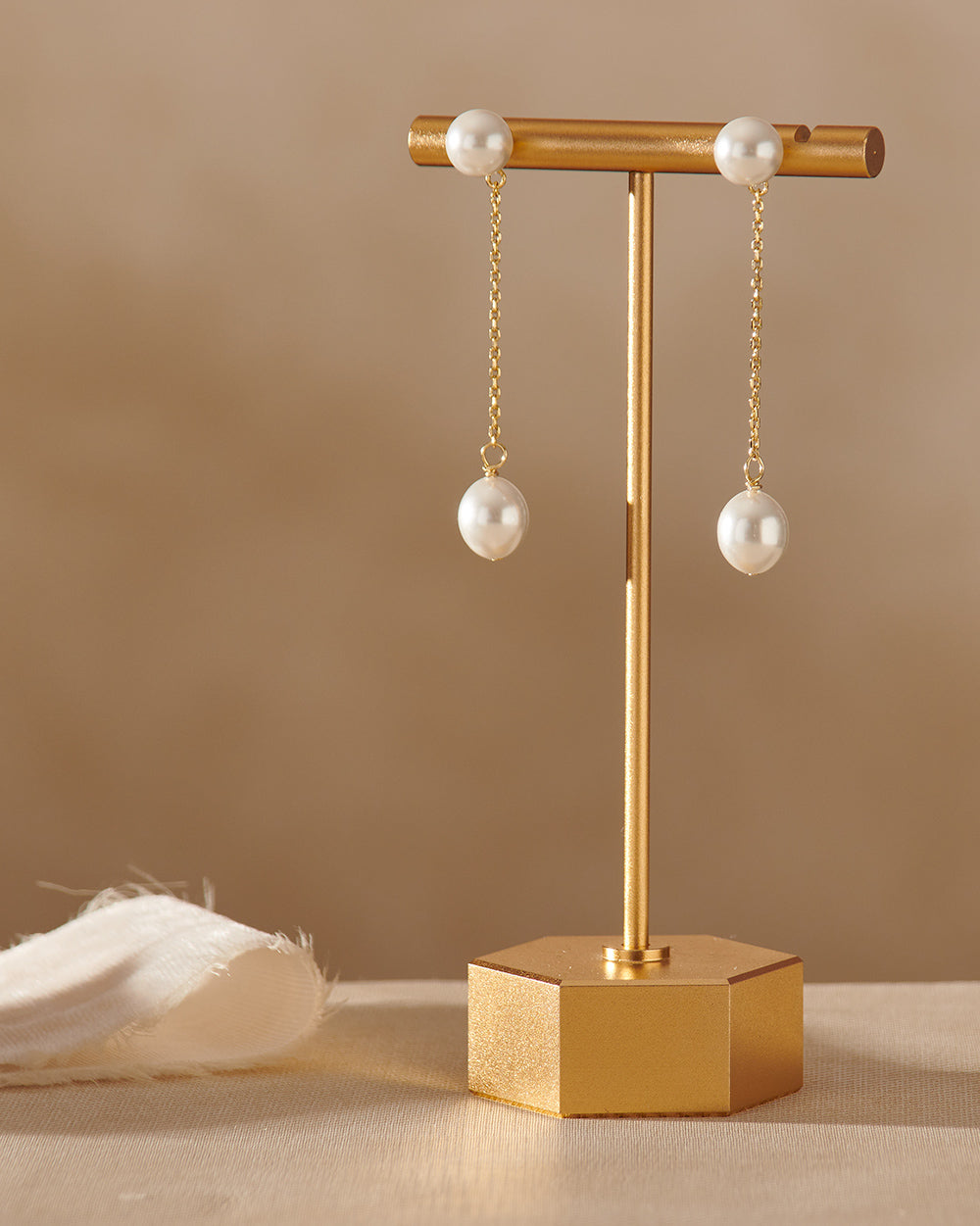 Maggie Pearl Earrings for Women - Elegant Freshwater Pearl Stud Earrings - Perfect for Weddings, Parties & Everyday Wear