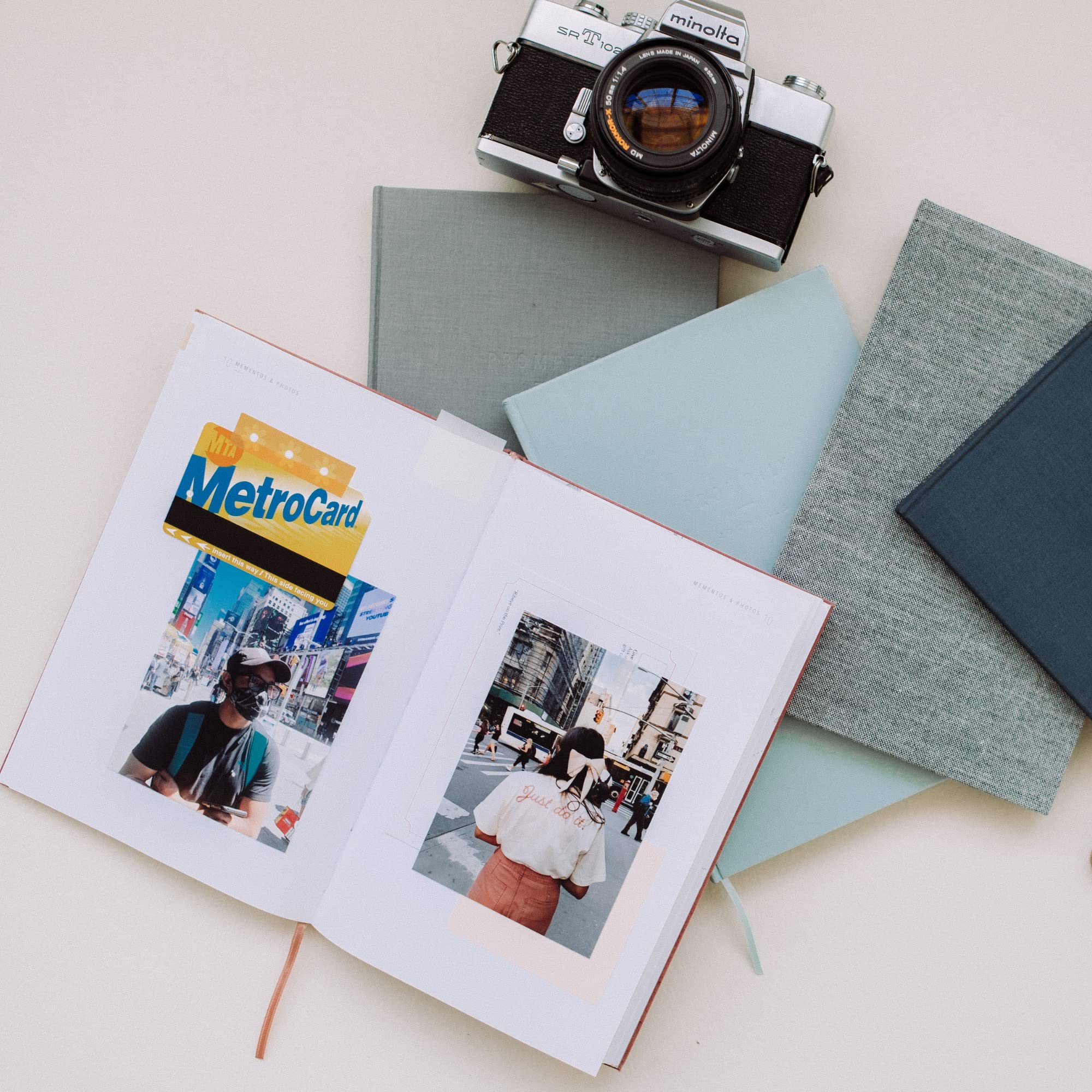 Promptly Journals - Complete Travel Journal for Boarding to Exploring (Grey, Linen) | Vacation Diary & Travel Memory Book | Road Trip Essentials | Perfect for Adventure Travelers & Holiday Planners