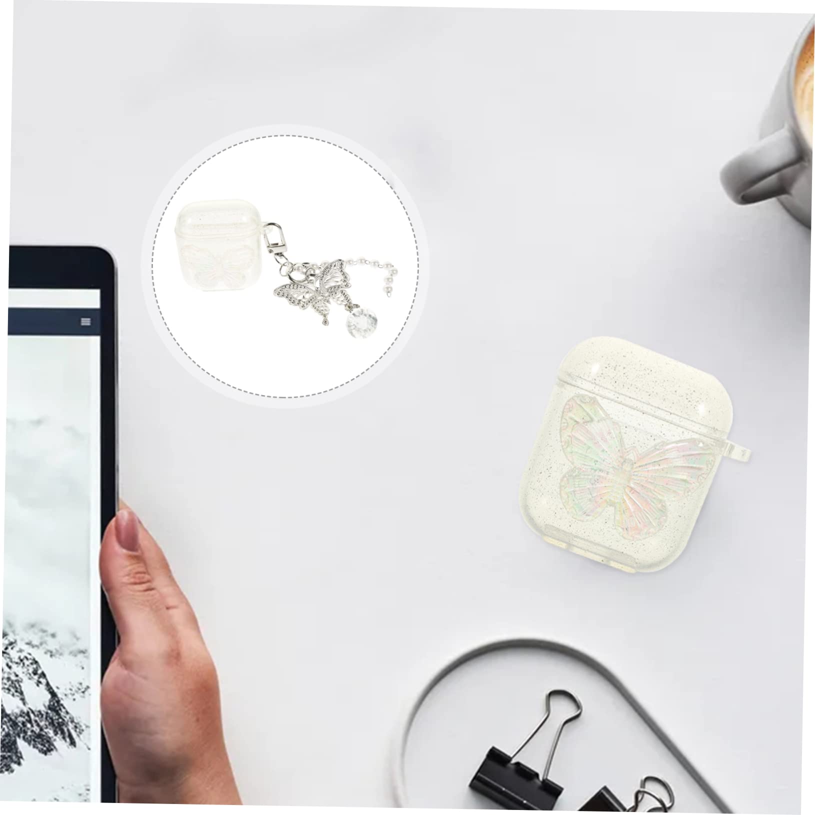 Homoyoyo Clear TPU Earphone Case with Earbuds - Protective Shell for AirPods Pro 3 | Perfect for Travel, Workout & Daily Use