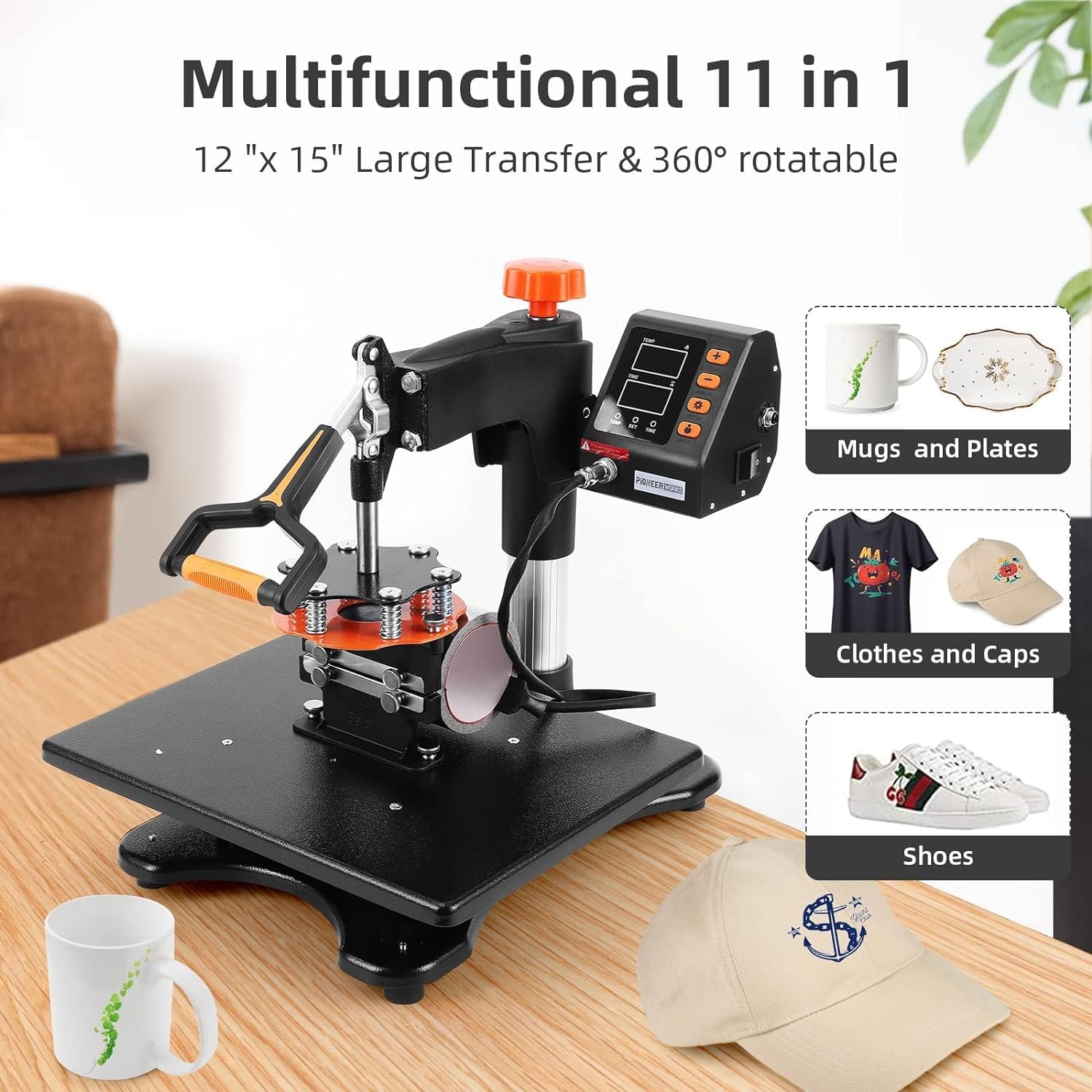Professional 11-in-1 Heat Press Machine 12