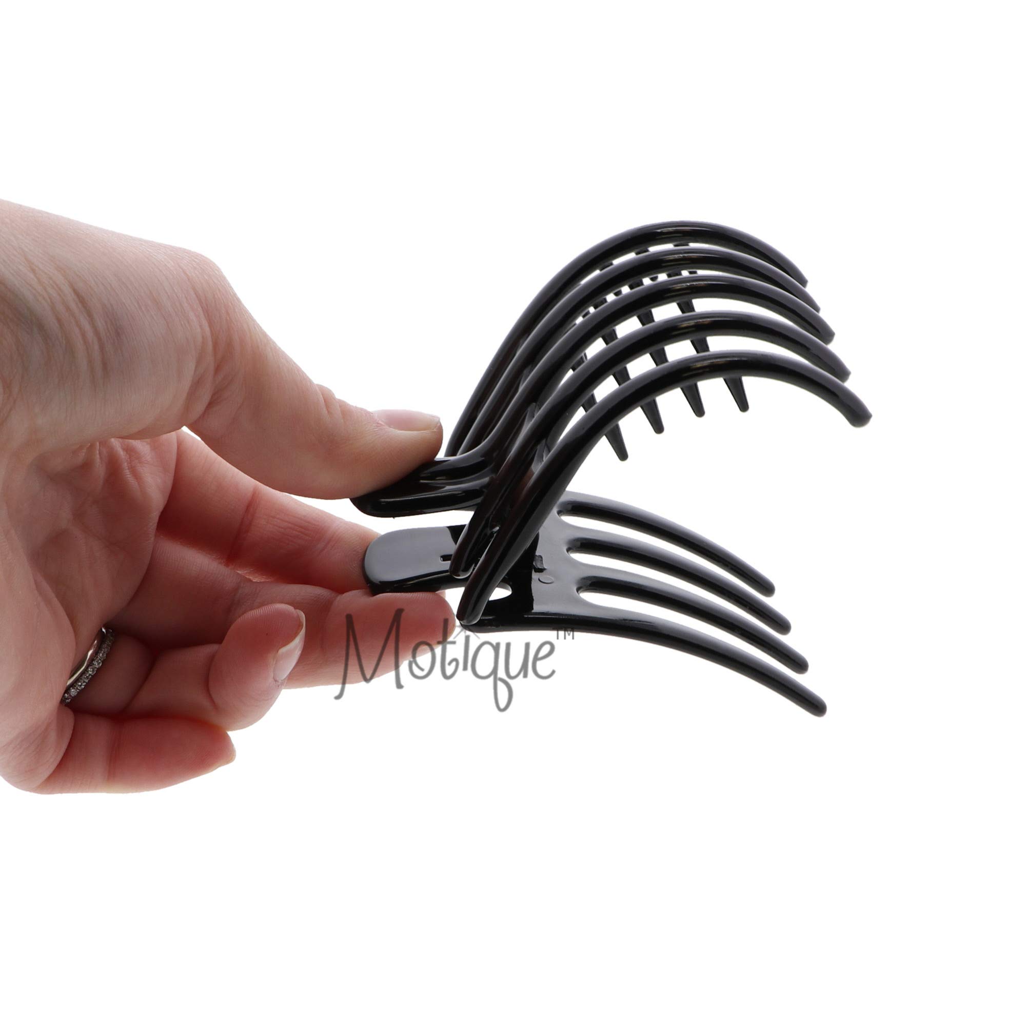 Black Marbelized Claw Clip Hair Jaw - Secure Hair Clip for Women, Perfect for Ponytails, Buns, and Everyday Hairstyles