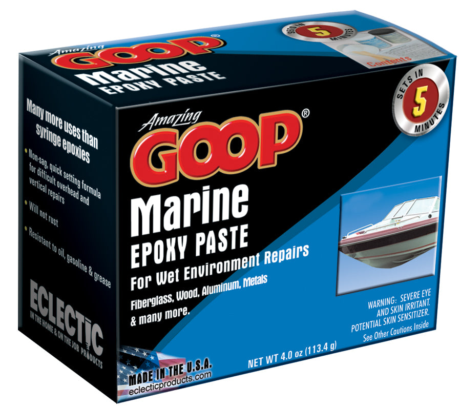Amazing Goop Marine Epoxy Paste - Waterproof Adhesive for Boat Repairs & Marine Applications | Perfect for Fiberglass, Wood & Metal Bonding
