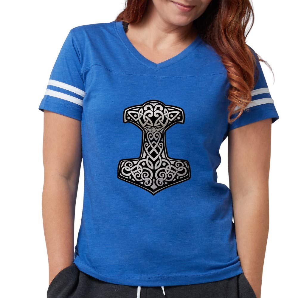 Thor's Hammer Chrome T-Shirt - Superhero Graphic Tee for Men & Women | Perfect for Football Games, Cosplay & Marvel Fan Events