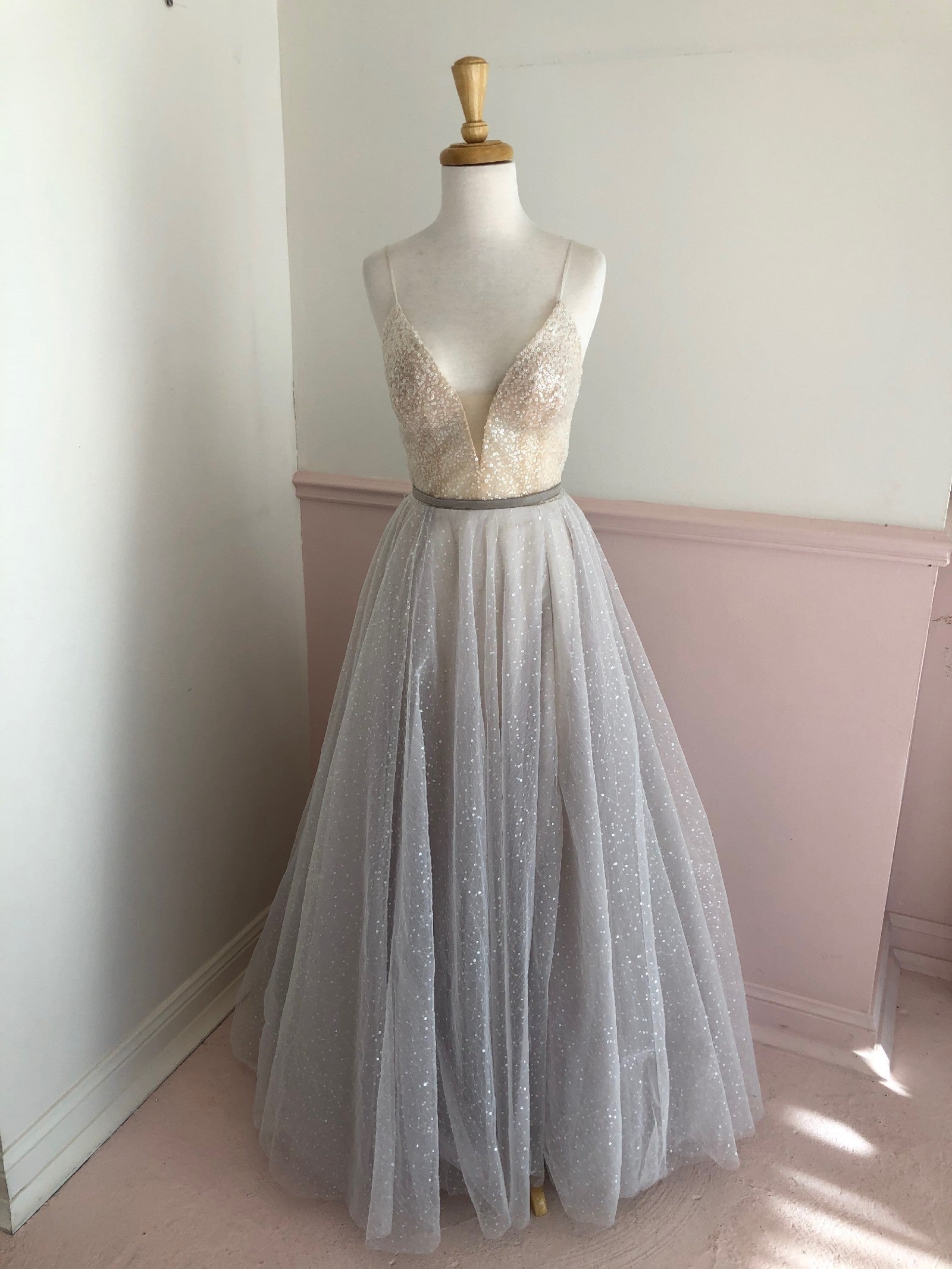 Willowby Hera Galaxy Gown - Elegant Starry Evening Dress for Prom, Wedding & Special Occasions