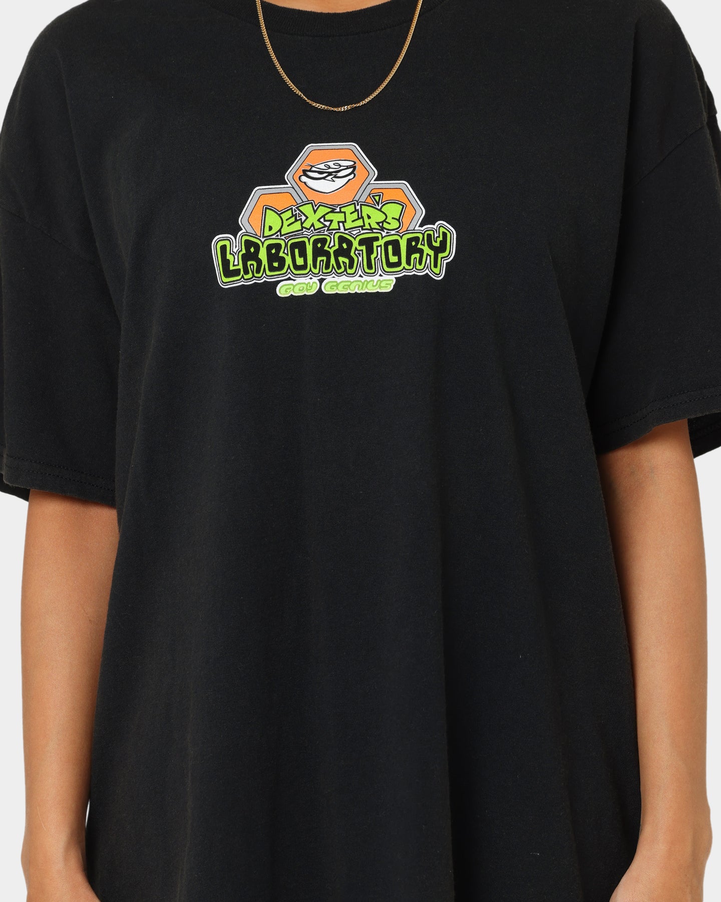Vintage Boy Genius Graphic T-Shirt - Black Wash Distressed Style - Perfect for Casual Wear, Street Fashion & Retro Outfits