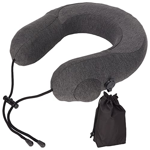 U-Shaped Memory Foam Travel Neck Pillow - Ergonomic Support for Airplane, Car & Office - Comfortable Sleeping Aid for Adults & Kids on Long Flights & Road Trips