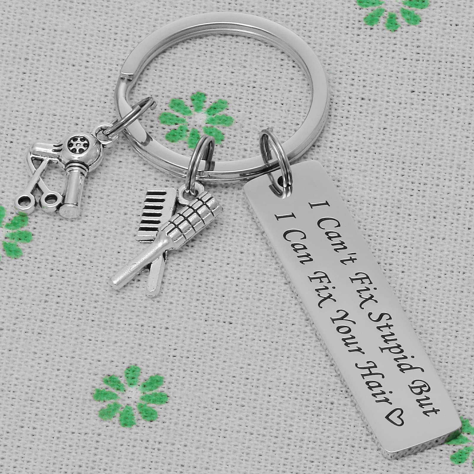 Stylish Hair Stylist Keychain - Perfect Graduation Gift for Hairdressers, Barbers & Beauticians - Inspirational Jewelry for Cosmetologists - Great for Appreciation Gifts & Salon Professionals