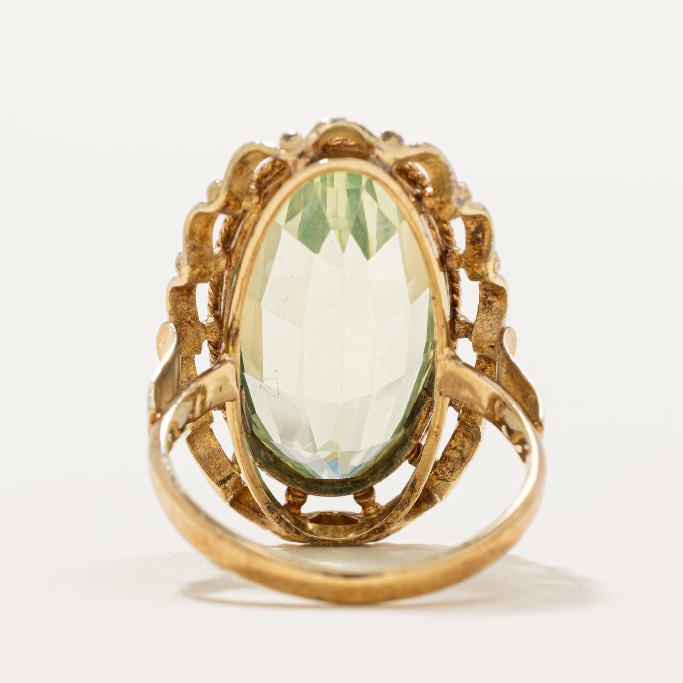 Dutch Hallmarked 11.50ct Synthetic Spinel Cocktail Ring - Size 5.5 | Elegant Evening Wear & Special Occasion Jewelry