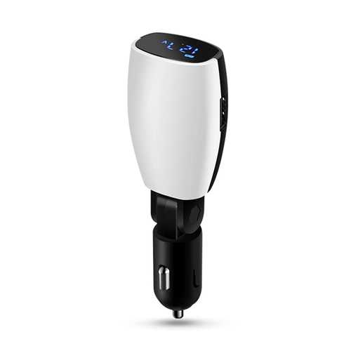 Bakeey 3.1A Dual USB Fast Car Charger with LED Display - Adjustable Voltage for iPhone, Samsung, iPad, Tablet - Perfect for Road Trips & Travel Charging