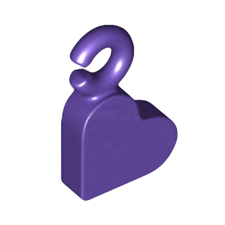 LEGO Charm Heart Dark Purple [77814] 6381320 - Perfect for Jewelry Making, DIY Crafts, and Gift Giving
