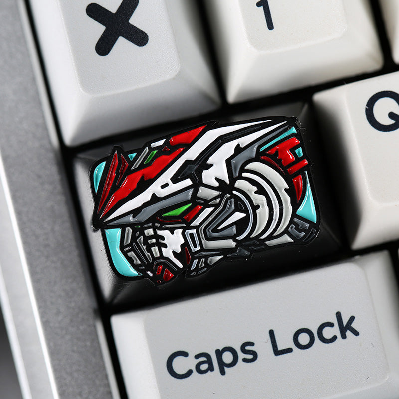Custom GUNDAM Themed Zinc Alloy Mechanical Keyboard Keycap - Personalized Decorative Keycap for Gaming, Typing & Mechanical Keyboard Enthusiasts