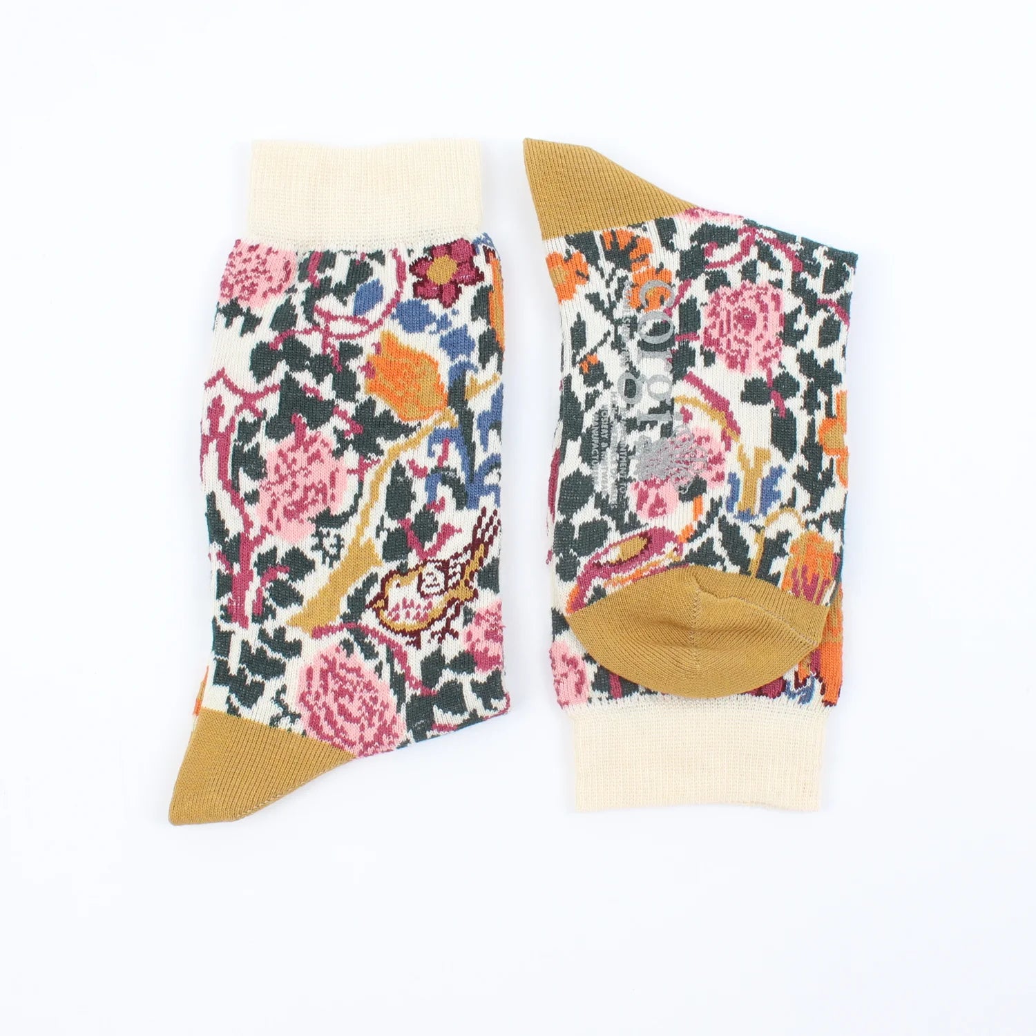 Kids William Morris Rose Cotton Socks - Soft & Comfortable Children's Floral Socks for Everyday Wear, School, and Playtime