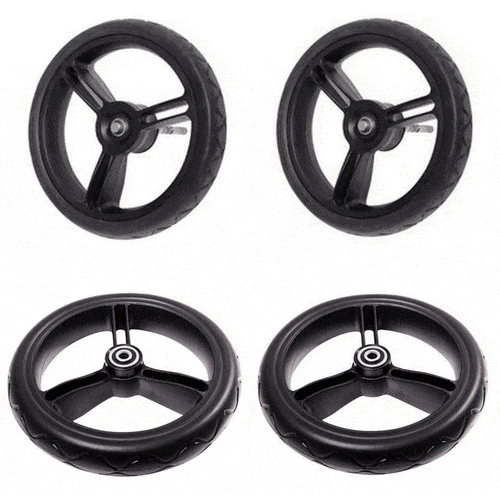 Mountain Buggy Duet v3 10 Aerotech Wheel Set (4 Wheels) - Premium Replacement Wheels for Strollers & Baby Carriages - Perfect for Outdoor Adventures & City Walks