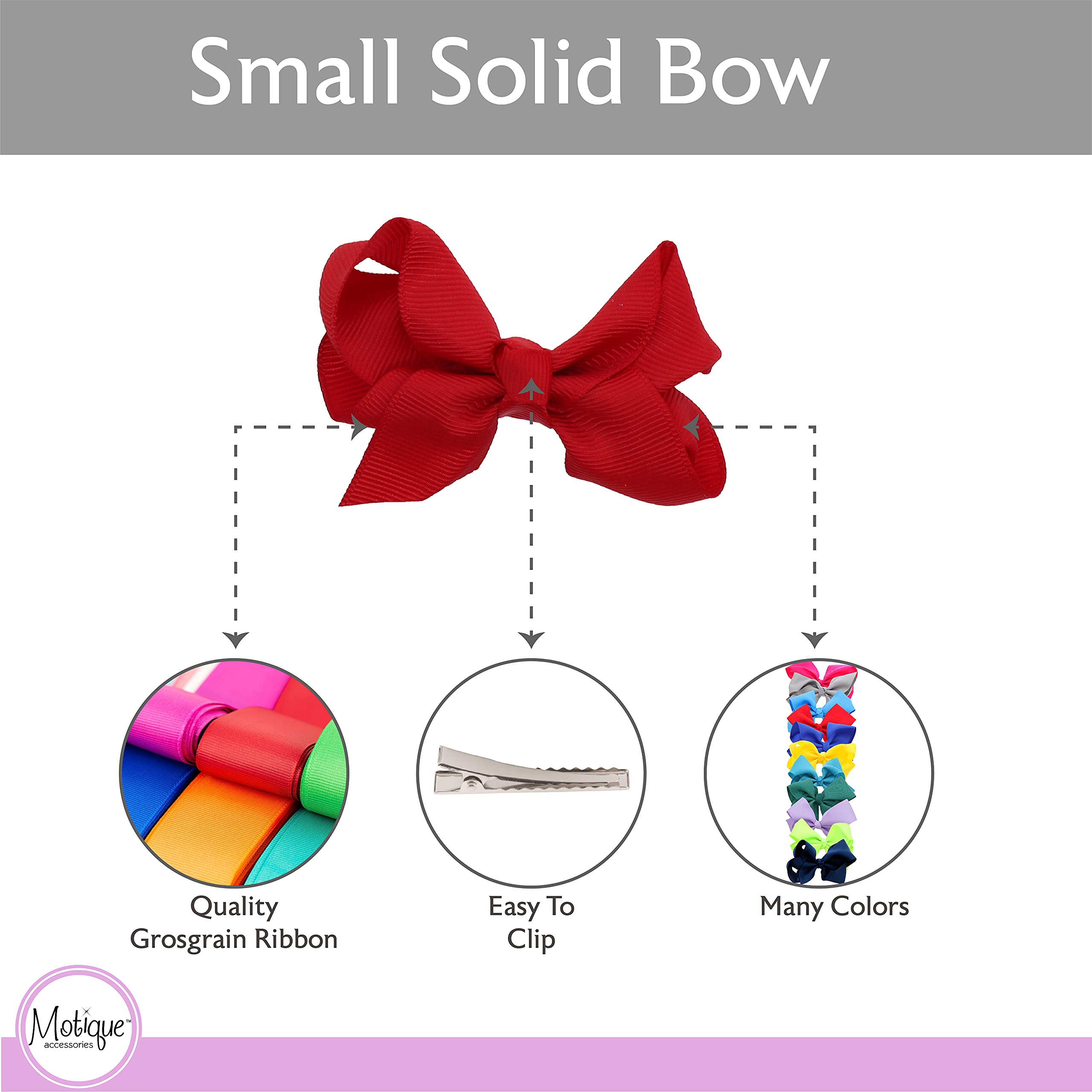 12 Pack Small Solid Red Hair Bows for Girls - Perfect for Parties, Weddings, and Everyday Hair Accessories