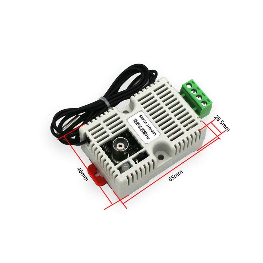 High Precision PH Temperature Transmitter Sensor Module with RS485/4-20mA/0-10V/0-5V Output - Ideal for Water Quality Monitoring, Aquaculture & Industrial Process Control
