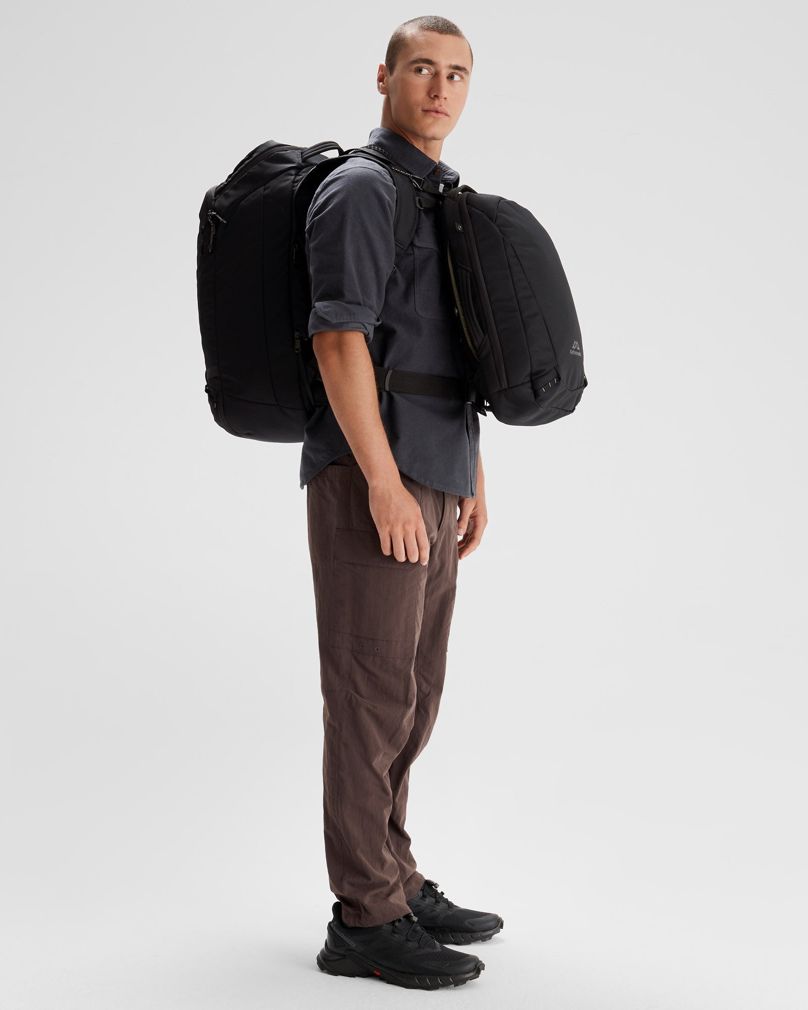 Litehaul Plus 1 v3 12L Backpack - Waterproof Black Stingray Design for Hiking, Travel & Outdoor Adventures