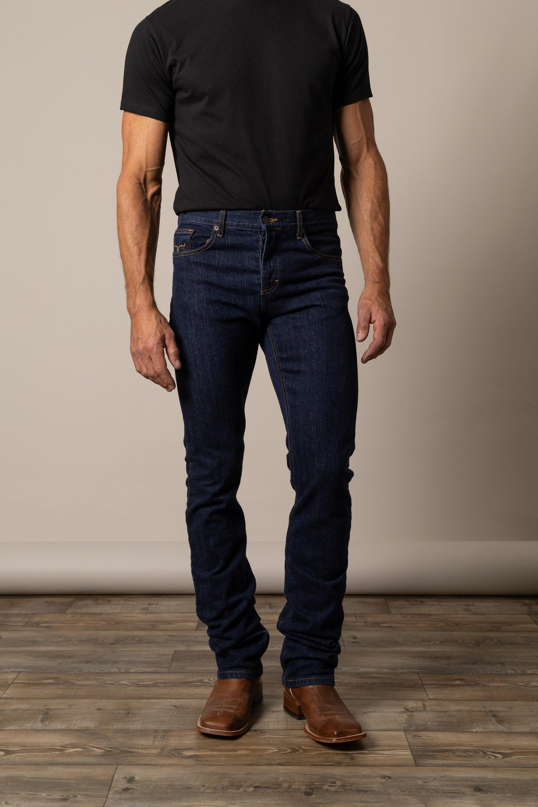 Premium Men's Wayne Blue Jeans - Comfortable Slim Fit Denim Pants for Casual Wear & Everyday Style