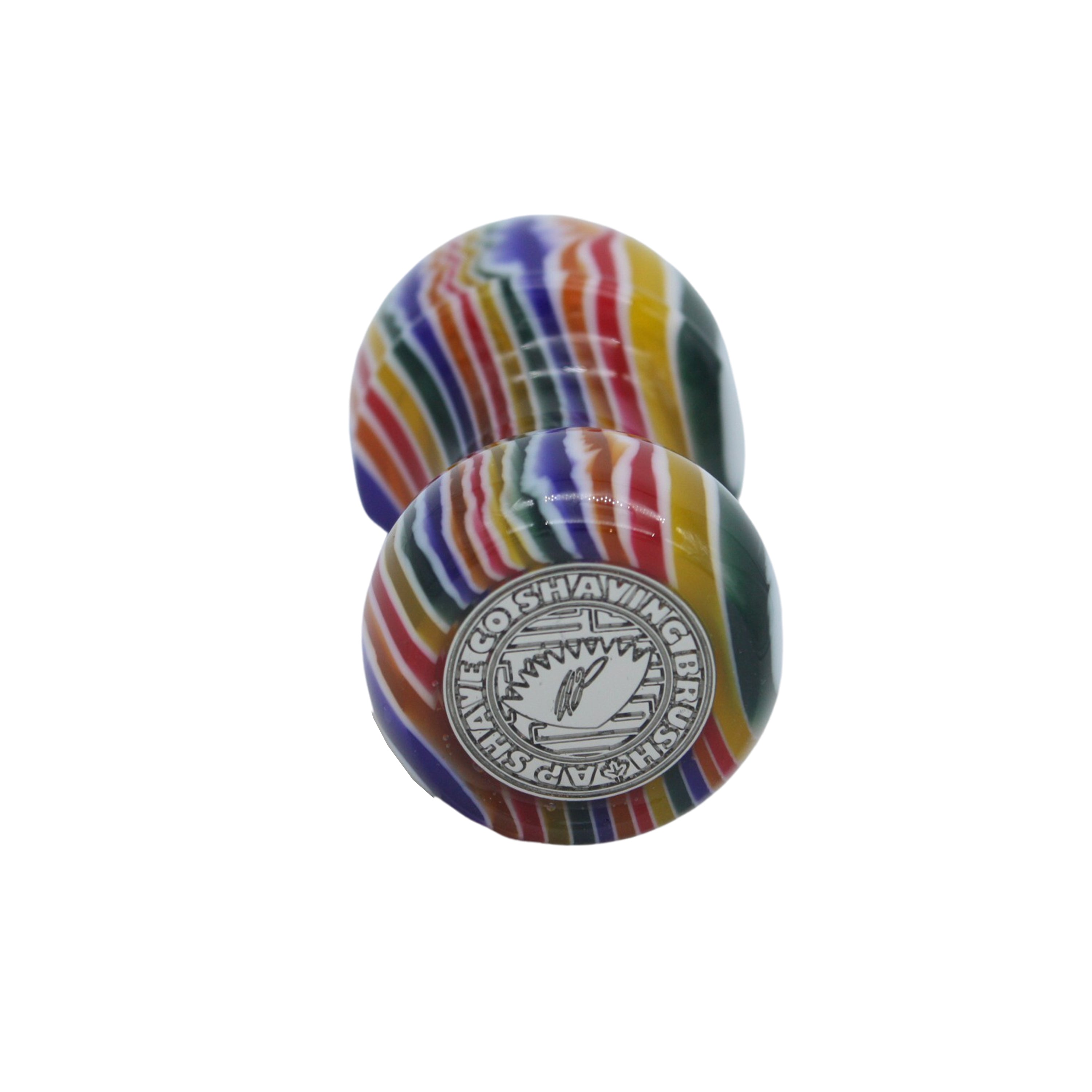 Premium Striped Handcrafted Shaving Brush Handle for 24mm & 26mm Knots - Luxury Wet Shaving Accessory for Men's Grooming Routine, Perfect for Traditional Safety Razor & Straight Razor Shaving