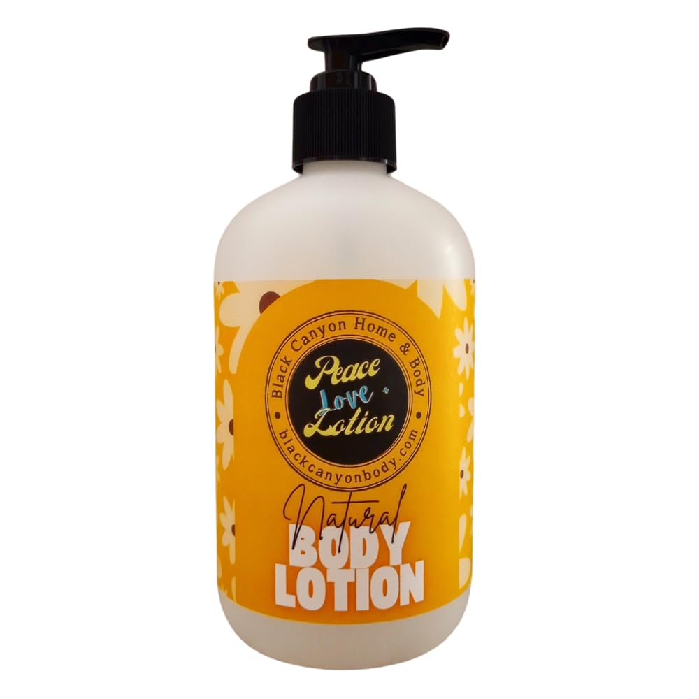 Peace Love & Lotion Simply Sensual Scented Natural Body Lotion - 16 Oz Hydrating Moisturizer for Dry Skin | Perfect for Daily Use, Spa Days & Gift Giving