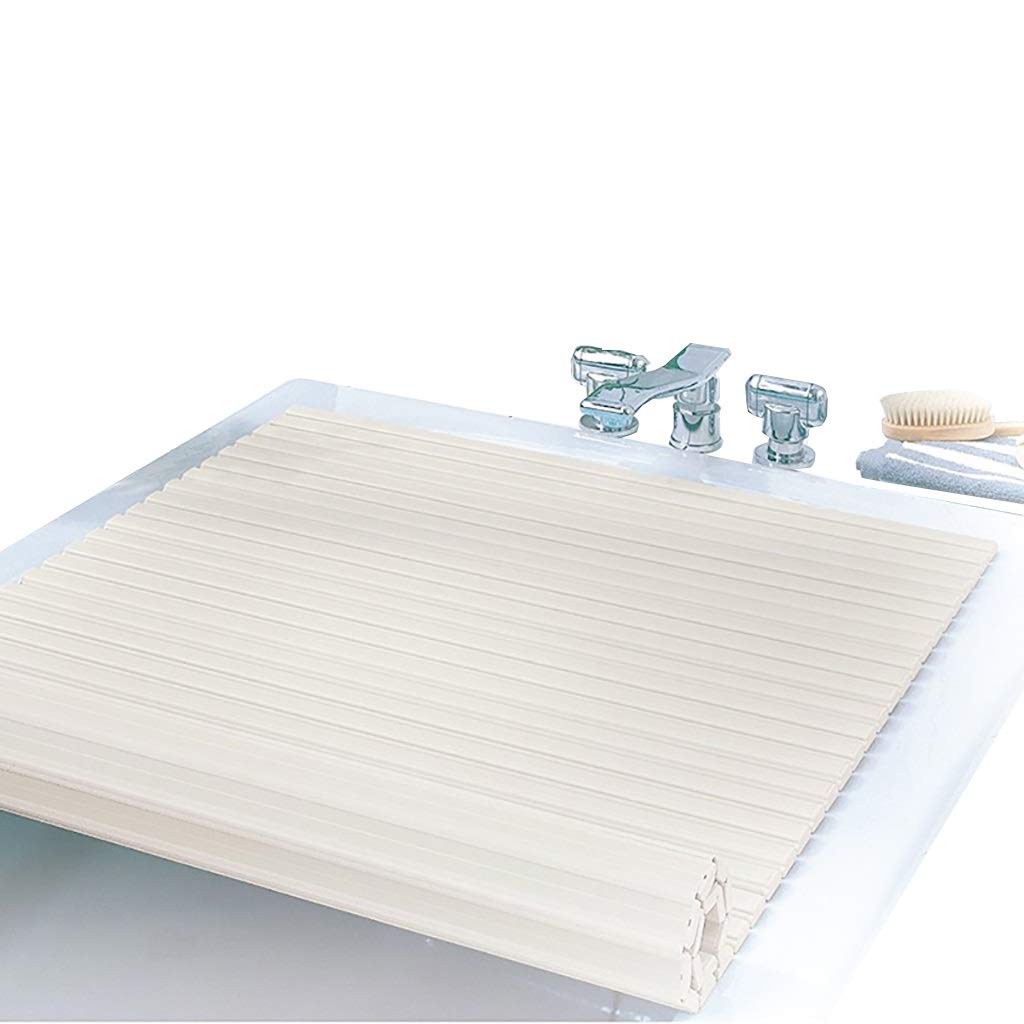 Premium White PVC Bathtub Cover - Foldable Dust Proof & Insulation Board (160x75cm) for Bathroom Protection & Energy Saving
