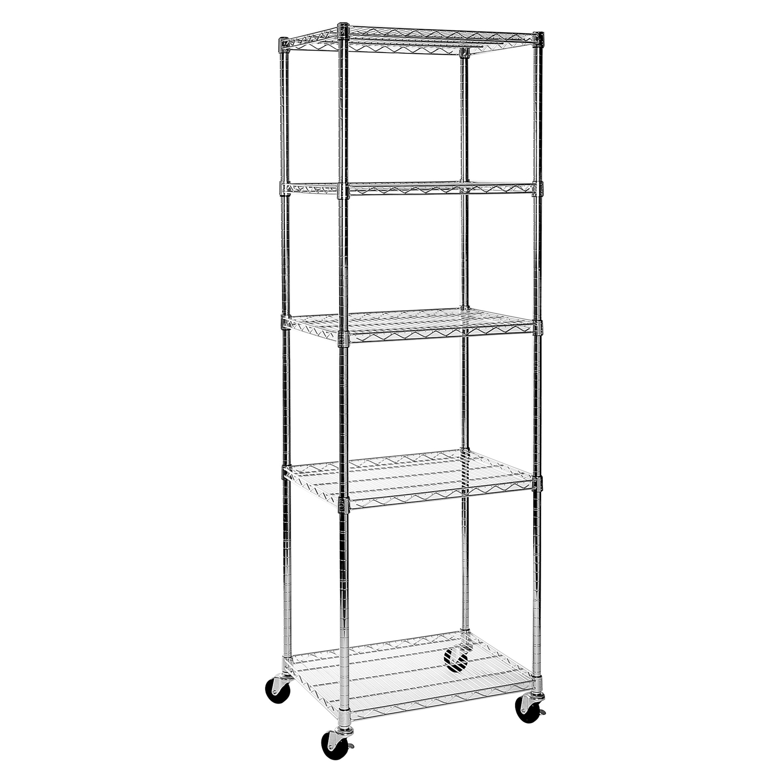 UltraDurable® 5 Tier NSF Certified Steel Shelving Unit - Heavy Duty Storage Rack for Garage, Warehouse, Kitchen & Pantry Organization