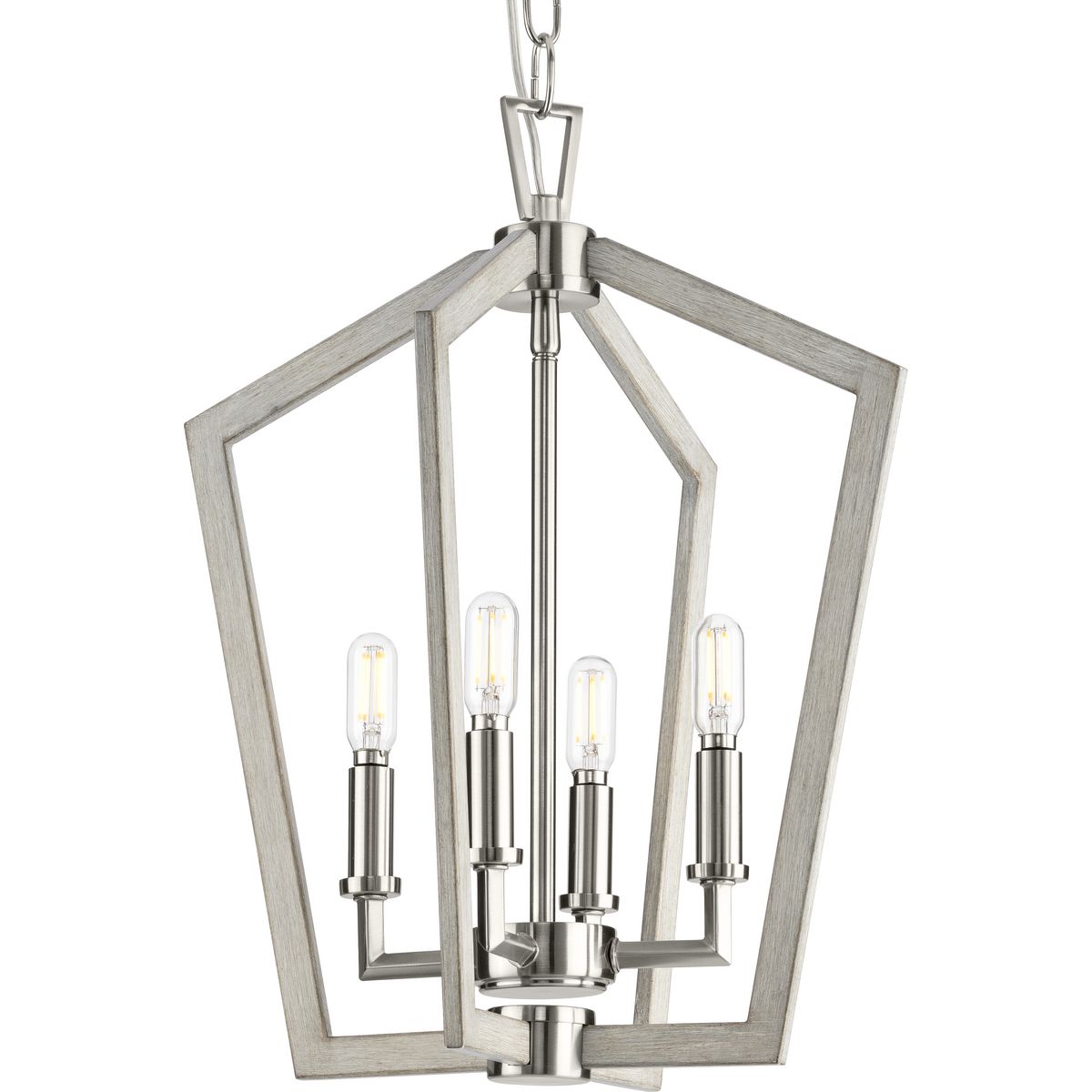 Galloway Collection 18-Inch 4-Light Chandelier - Elegant Ceiling Lighting Fixture for Dining Room, Bedroom, or Living Room Decor