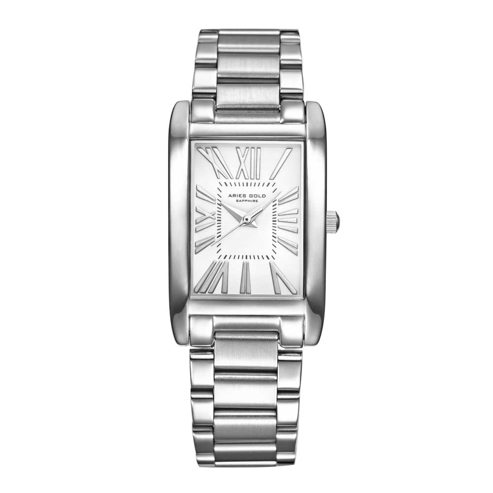 ARIES GOLD Analog Quartz Women's Watch - Stainless Steel Silver Band, Water Resistant, Fashion Casual & Dress Watch for Everyday Wear, Office & Special Occasions