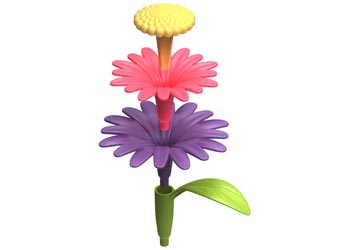 Green Toys - Build A Bouquet Floral Arrangement Kit for Kids | Eco-Friendly Plastic Flower Building Set | Creative Play, Gift Idea & Home Decor for Birthdays, Parties & Classrooms