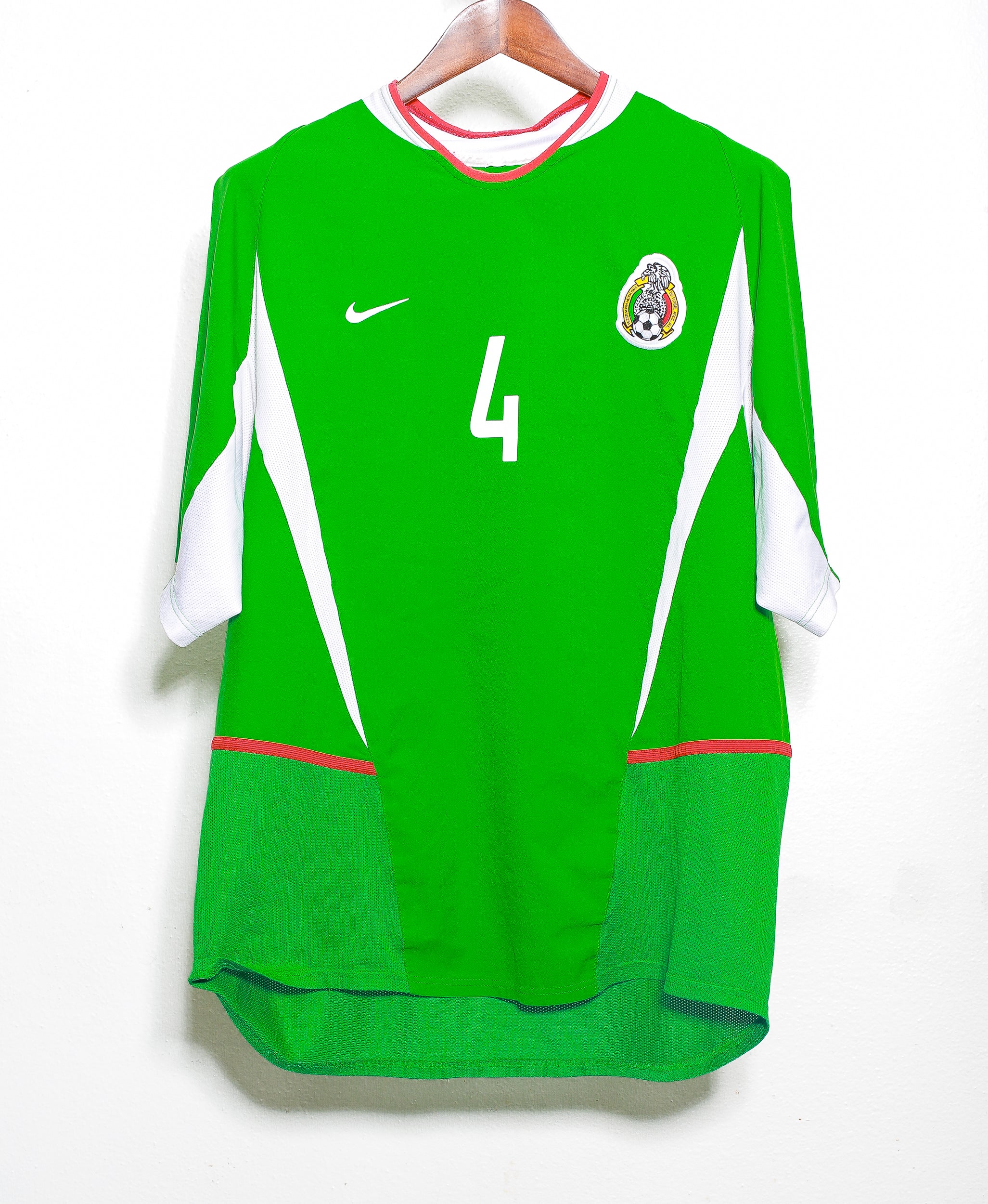 Authentic 2003 Mexico Home #4 Marquez Soccer Jersey (XL) - Perfect for Fans, Collectors & Match Days