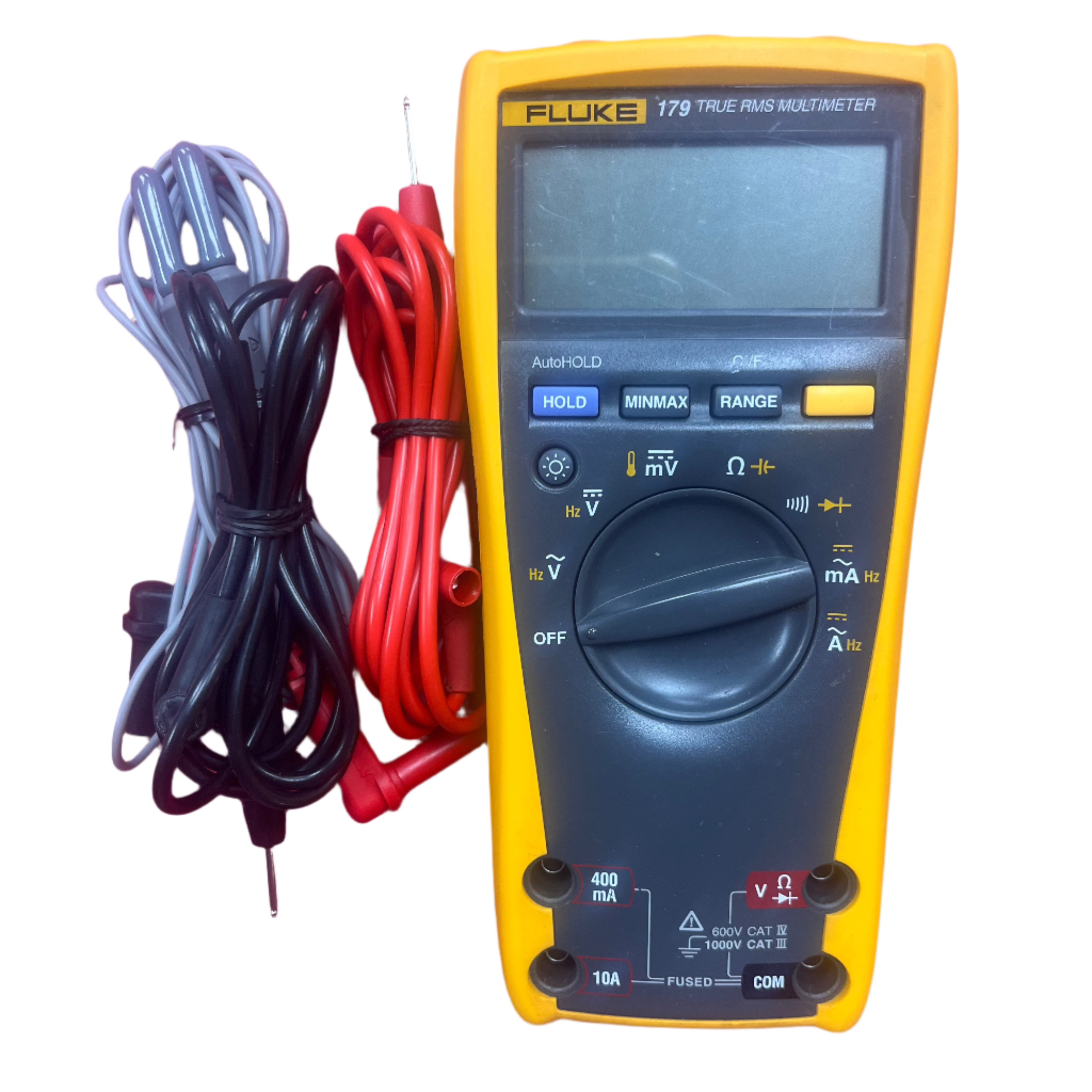 Fluke 179 True RMS Digital Multimeter - Professional Electrical Tester for AC/DC Voltage, Current, Resistance - Ideal for Electricians, HVAC Technicians & DIY Home Repairs