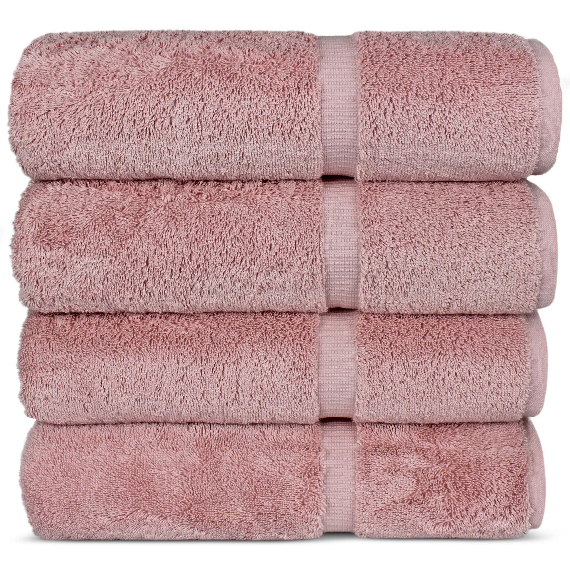 Premium 100% Cotton Turkish Bath Towels Set of 4 - Soft & Absorbent 27