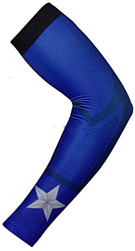 Captain America Baseball & Football Compression Arm Sleeve - Sports Performance & Recovery Support for Athletes - Ideal for Training, Games & Workouts