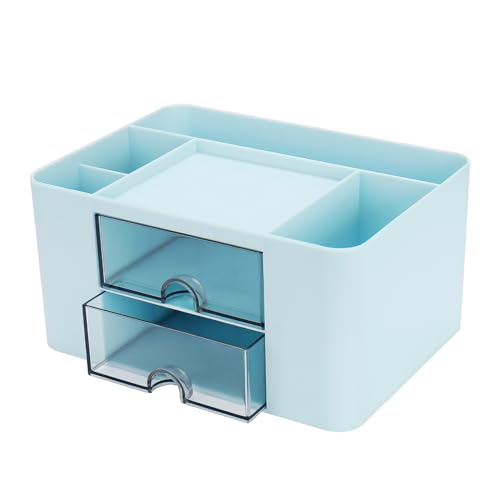 5 Compartments + 2 Drawer (Blue)