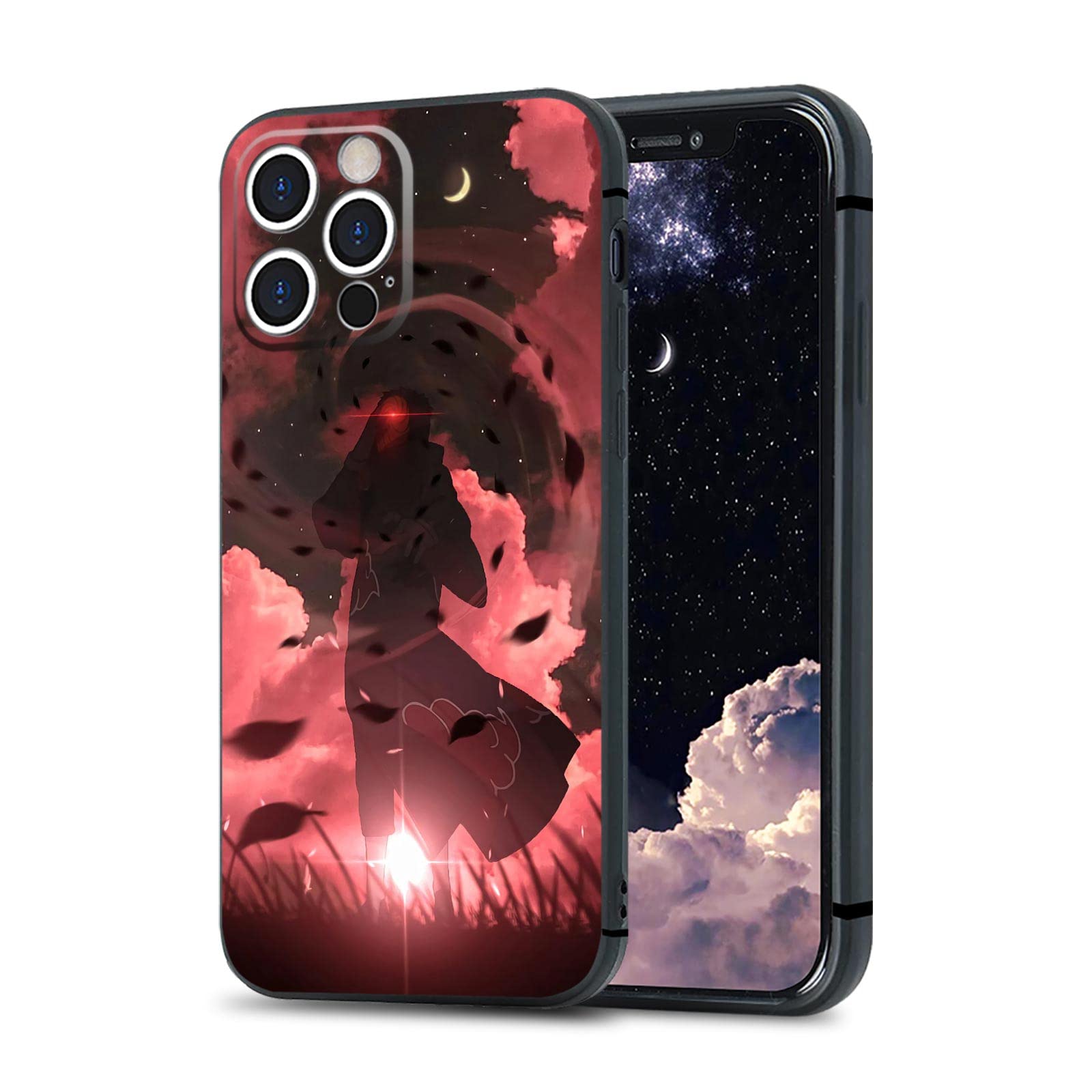 Obito Tobi Uchiha Akatsuki Anime Phone Case for iPhone 11 - Frosted Matte Silicone Manga Shell Cover | Perfect for Cosplay, Anime Conventions & Naruto Fans
