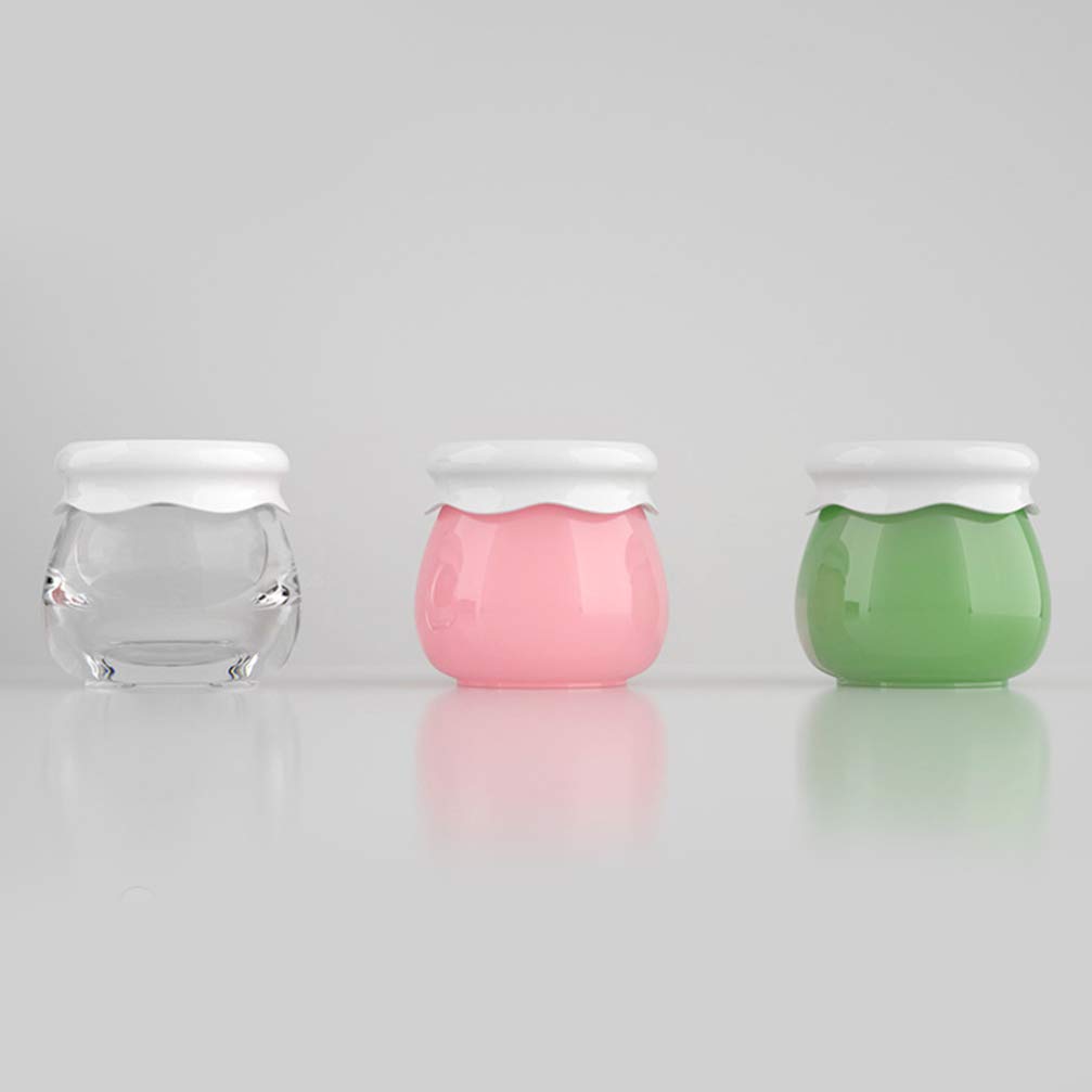Beaupretty 5-Piece Empty Cream Jars Set - Mini Travel Lotion Bottles with Lids - Refillable Cosmetic Containers for Makeup, Skincare & DIY - Perfect for Home, Salon & On-the-Go Use