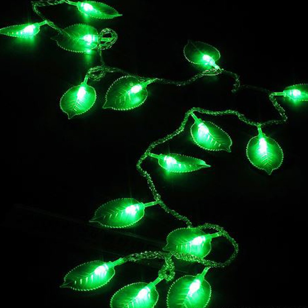 33ft 100 LED Leaf String Lights - 8 Modes Fairy Lights for Christmas & Home Decor