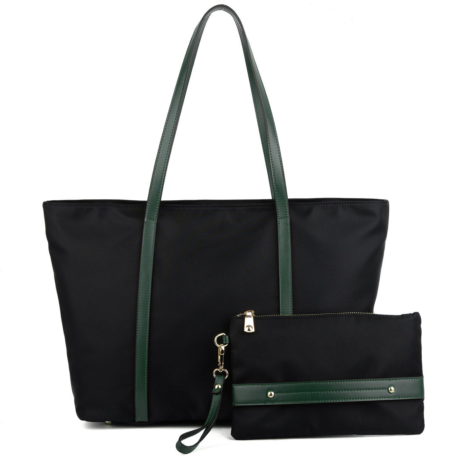 YALUXE Women's Large Nylon Tote Bag - Spacious Work Handbag with Shoulder Strap for Office, Travel & Daily Use | Durable & Stylish Purse for Professional Women