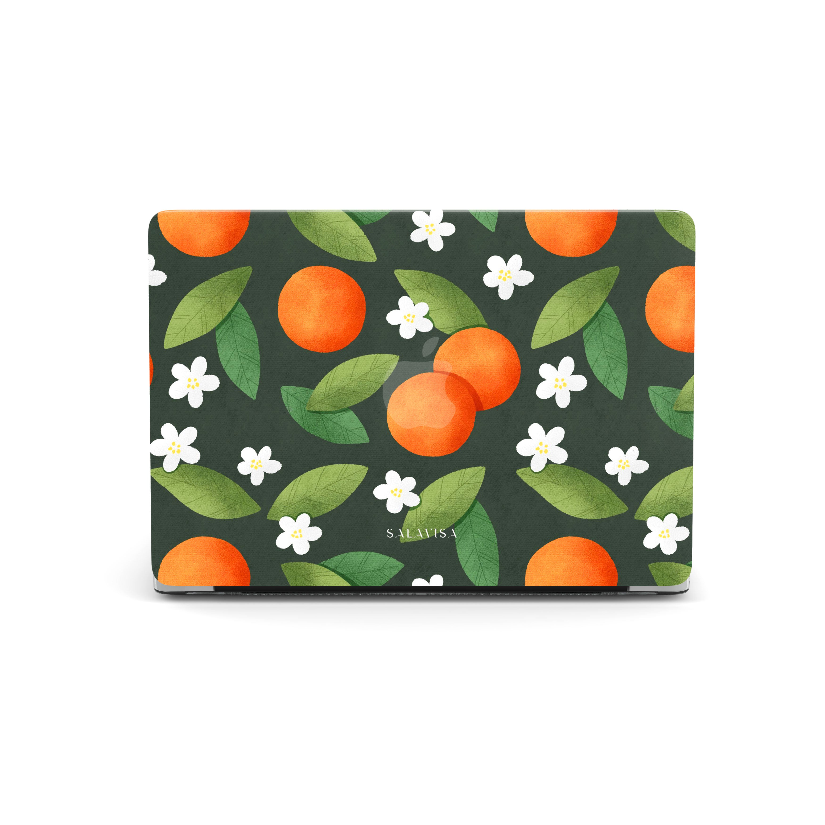 Stylish Orange Summer Mix MacBook Case - Durable & Trendy Laptop Cover for MacBook Air/Pro - Perfect for Travel, Work & School