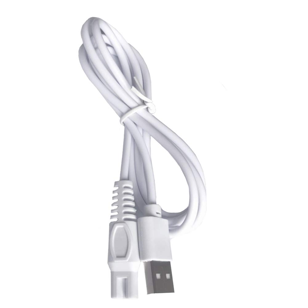 Replacement USB Charger for Finishing Touch Flawless Legs & Body Rechargeable Women's Shaver - 5V Power Cord for Ladies Trimmer - Perfect for Travel, Home & Salon Use