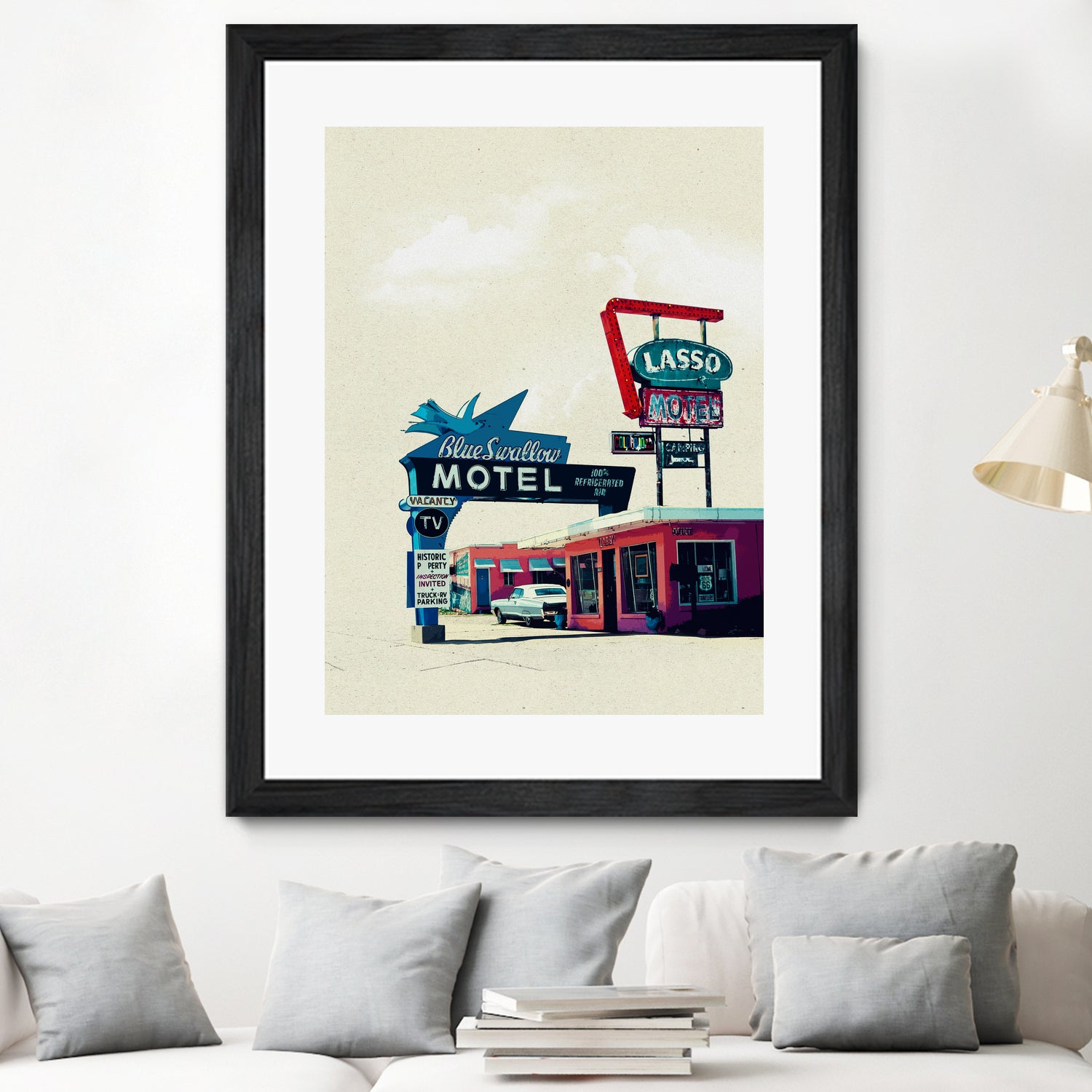 Blue Swallow Motel - Vintage Route 66 Motel in Tucumcari New Mexico | Retro Road Trip Accommodation & Classic Americana Stay | Perfect for Route 66 Travelers, Nostalgic Getaways & Instagrammable Stops