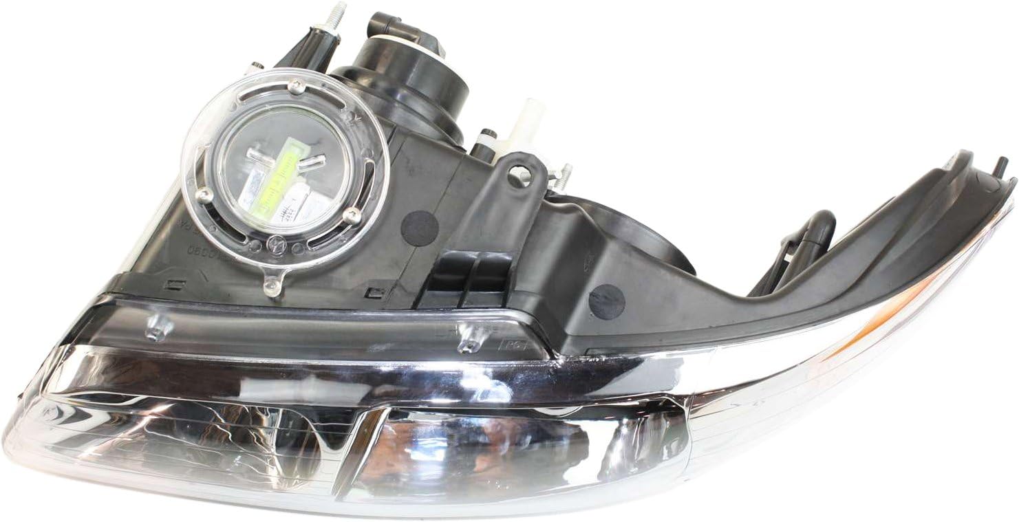 Go-Parts Replacement Headlight Assembly for Dodge Caravan, Chrysler Town and Country, Plymouth Voyager 1996-1999 - Driver Side Halogen Quad Lights - Perfect for Night Driving & Vehicle Restoration