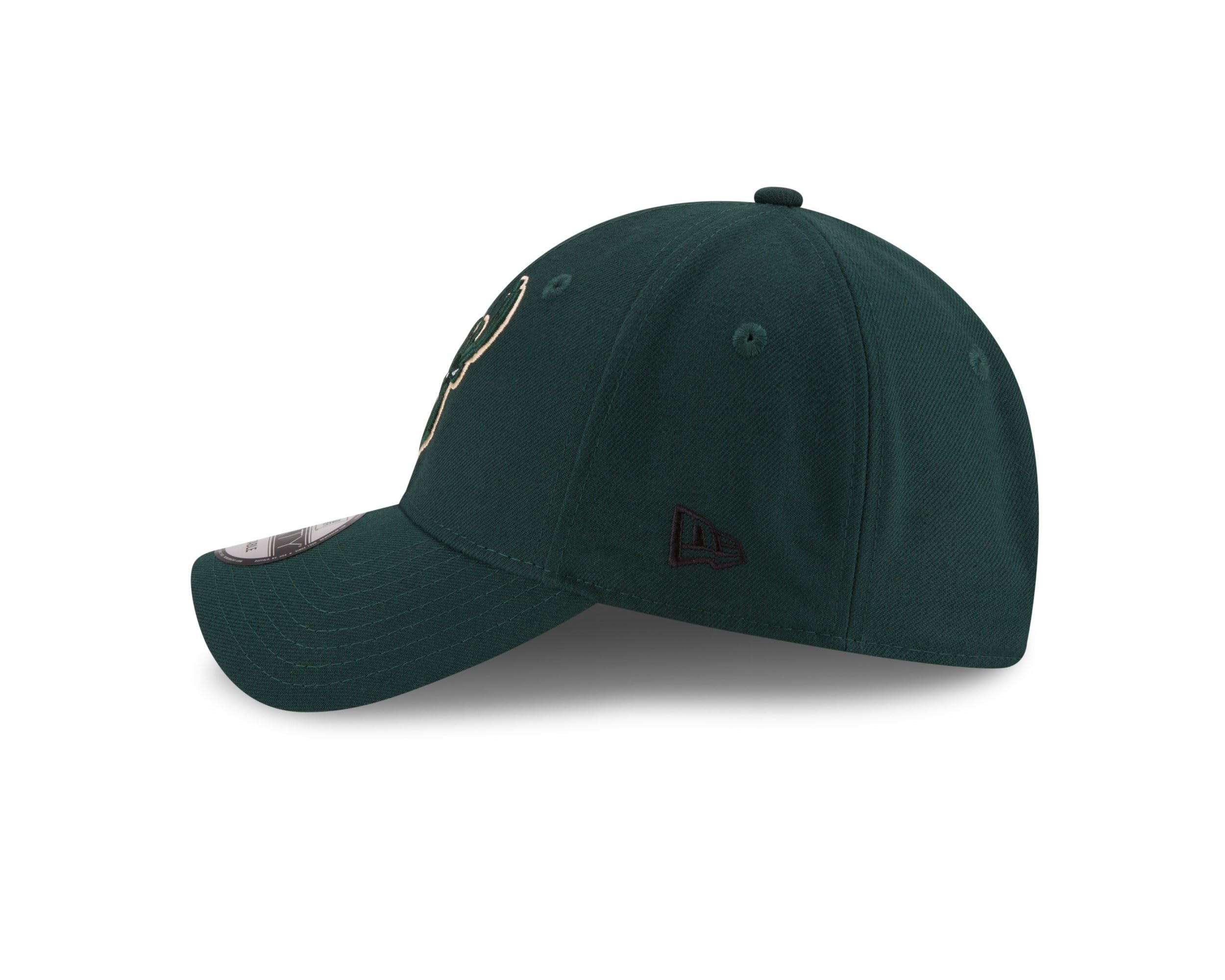 New Era 9FORTY NBA Milwaukee Bucks Adjustable Strapback Cap - Official Licensed Basketball Hat for Men, Women & Fans - Perfect for Games, Streetwear & Sports Fashion