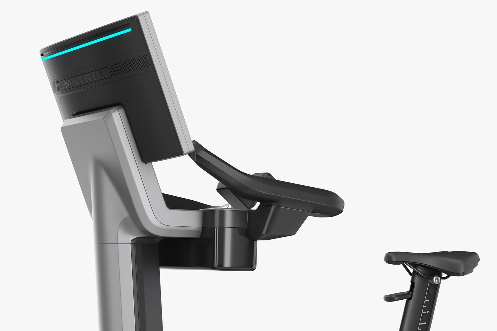 Matrix Onyx Upright Exercise Bike for Home Gym - Indoor Cycling Bike with LCD Monitor & Adjustable Resistance - Perfect for Cardio Workouts, Weight Loss & Fitness Training